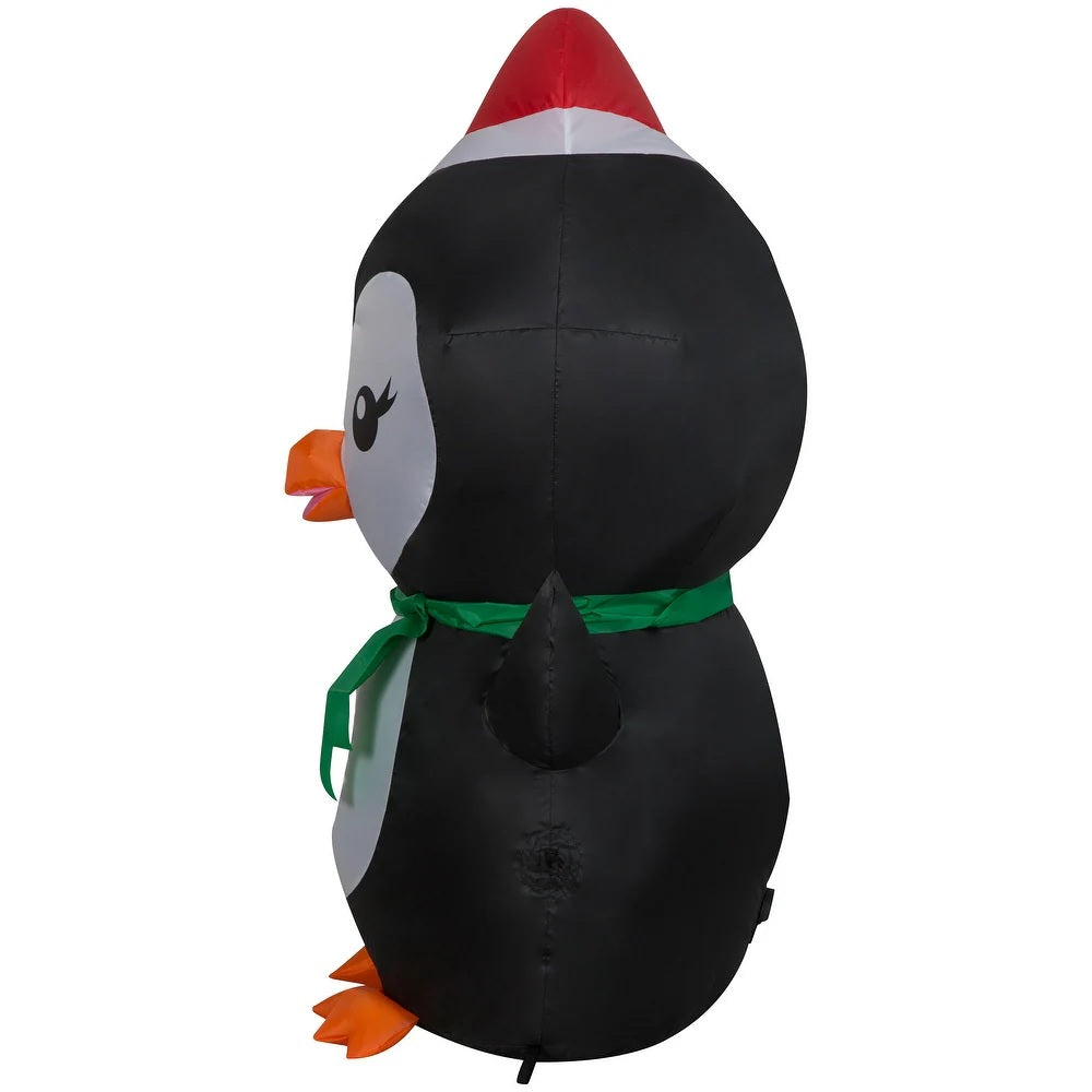 3.5' Airblown® Playful Penguin Christmas Inflatable Yard Decoration - Outdoor Holiday Decor for Xmas Lawn, Garden & Party Decorations