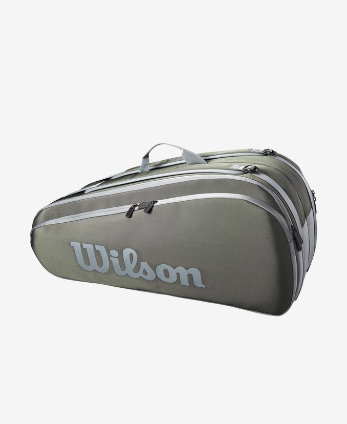 Wilson Tour Tennis Bag 12 Pack - Durable Dark Green Tennis Backpack for Men & Women | Perfect for Tennis Tournaments, Training & Travel
