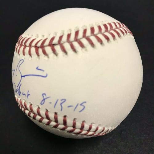 Greg Bird Yankees Signed MLB Baseball - Autographed with MLB Debut Auto & Holo Fanatics COA - Perfect for Yankees Fans, Collectors & Sports Memorabilia Displays