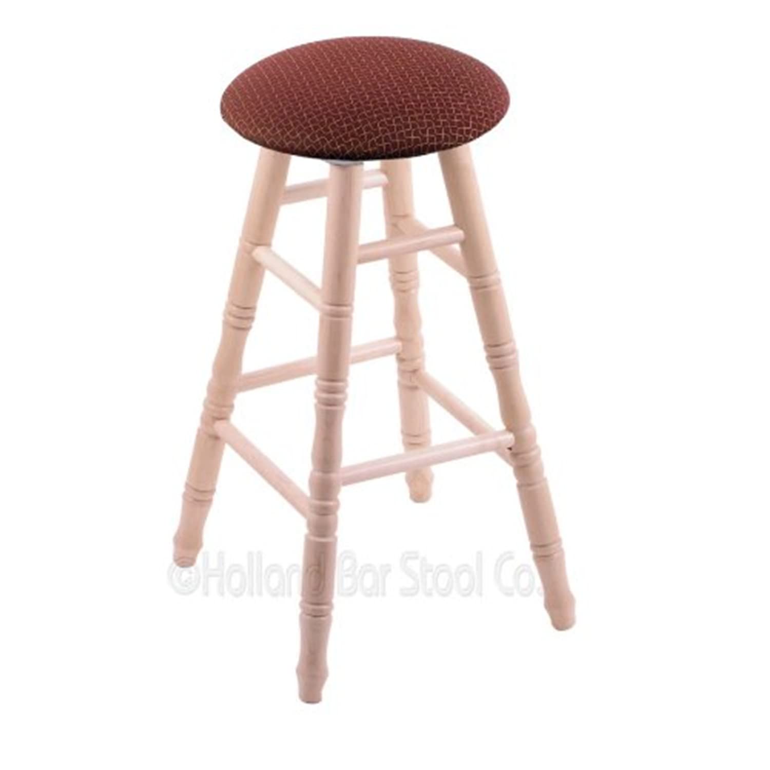 Natural Maple Extra Tall Bar Stool with Graph Ruby Seat - Perfect for Kitchen Islands, Breakfast Bars & Home Pub Decor