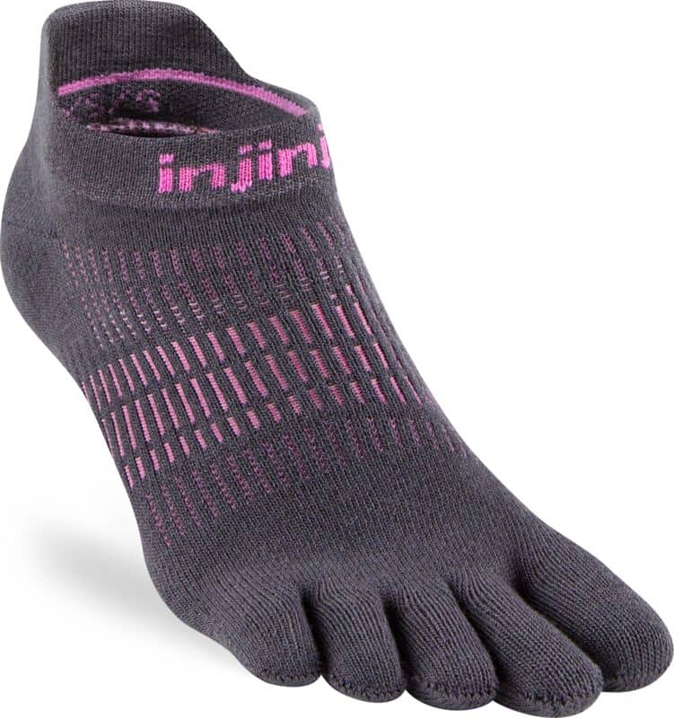 Injinji Run Lightweight No-Show Toe Socks for Women - Breathable & Comfortable Running Socks for Marathon, Gym & Outdoor Activities