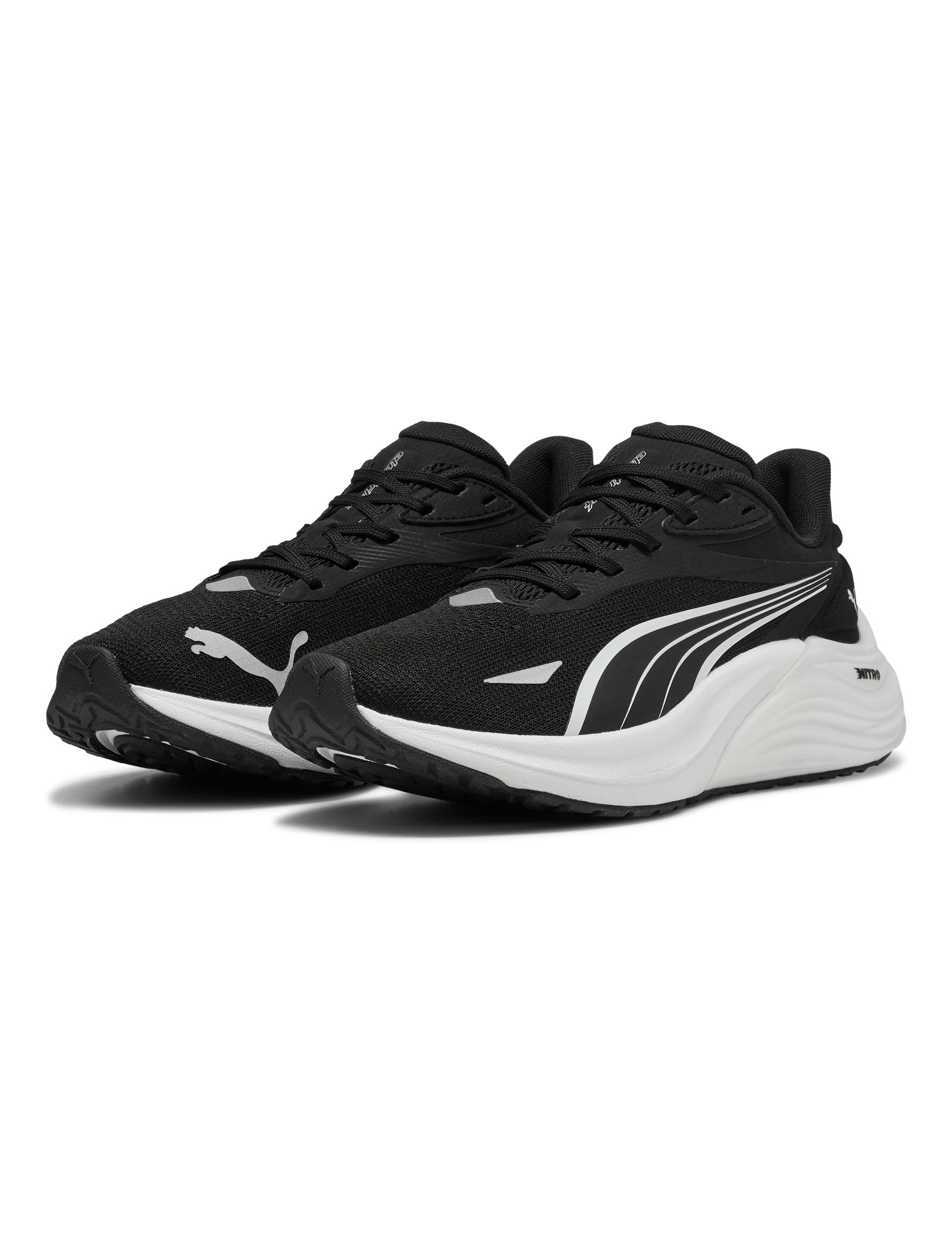 Electrify NITRO 4 Running Shoes for Men & Women - Lightweight Cushioned Athletic Sneakers in Black/White - Perfect for Jogging, Gym Workouts & Daily Wear