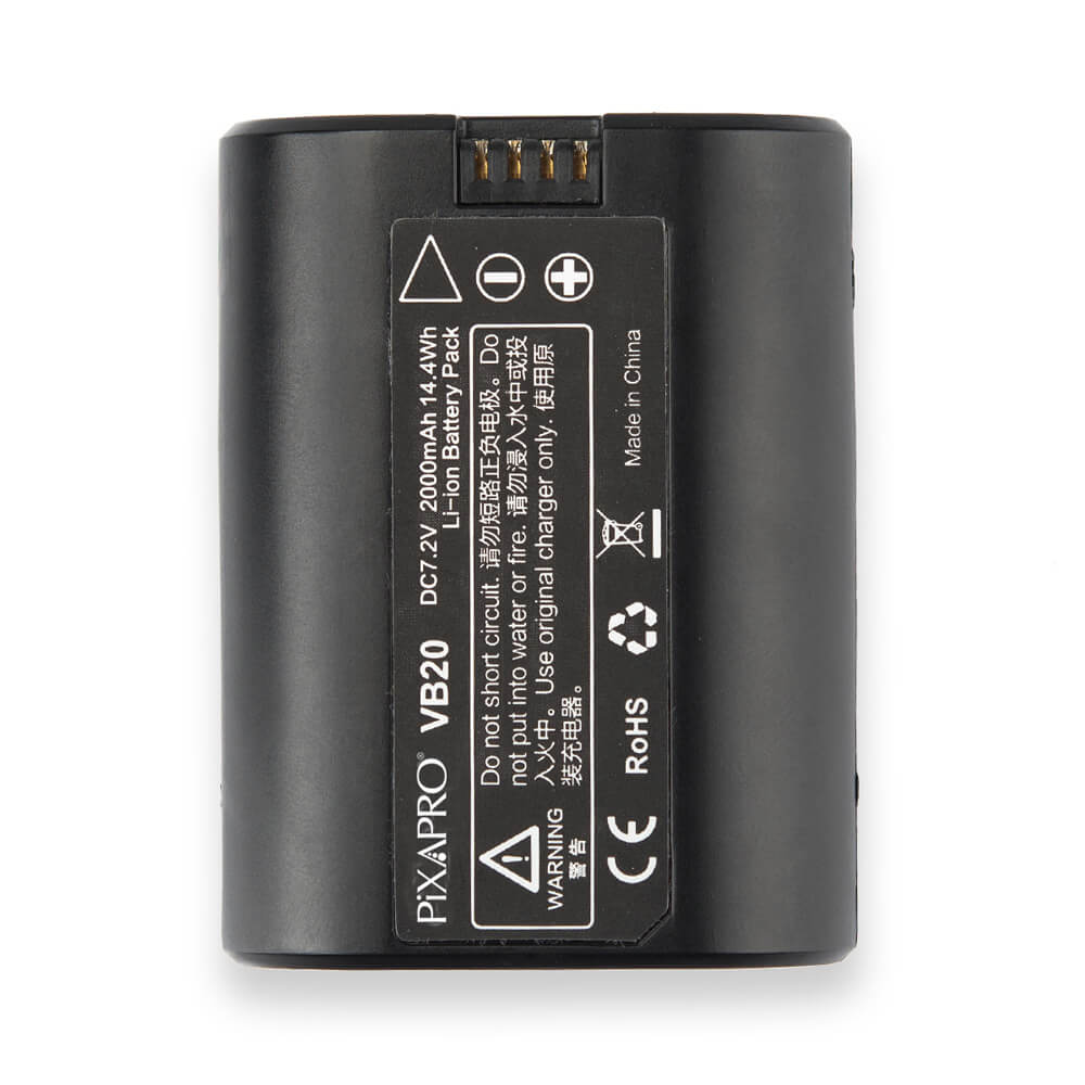 Godox VB20 V350 Replacement Speedlight Battery - Compatible with Flash Units, Studio Lighting - Perfect for Photography, Events, and Professional Studio Use