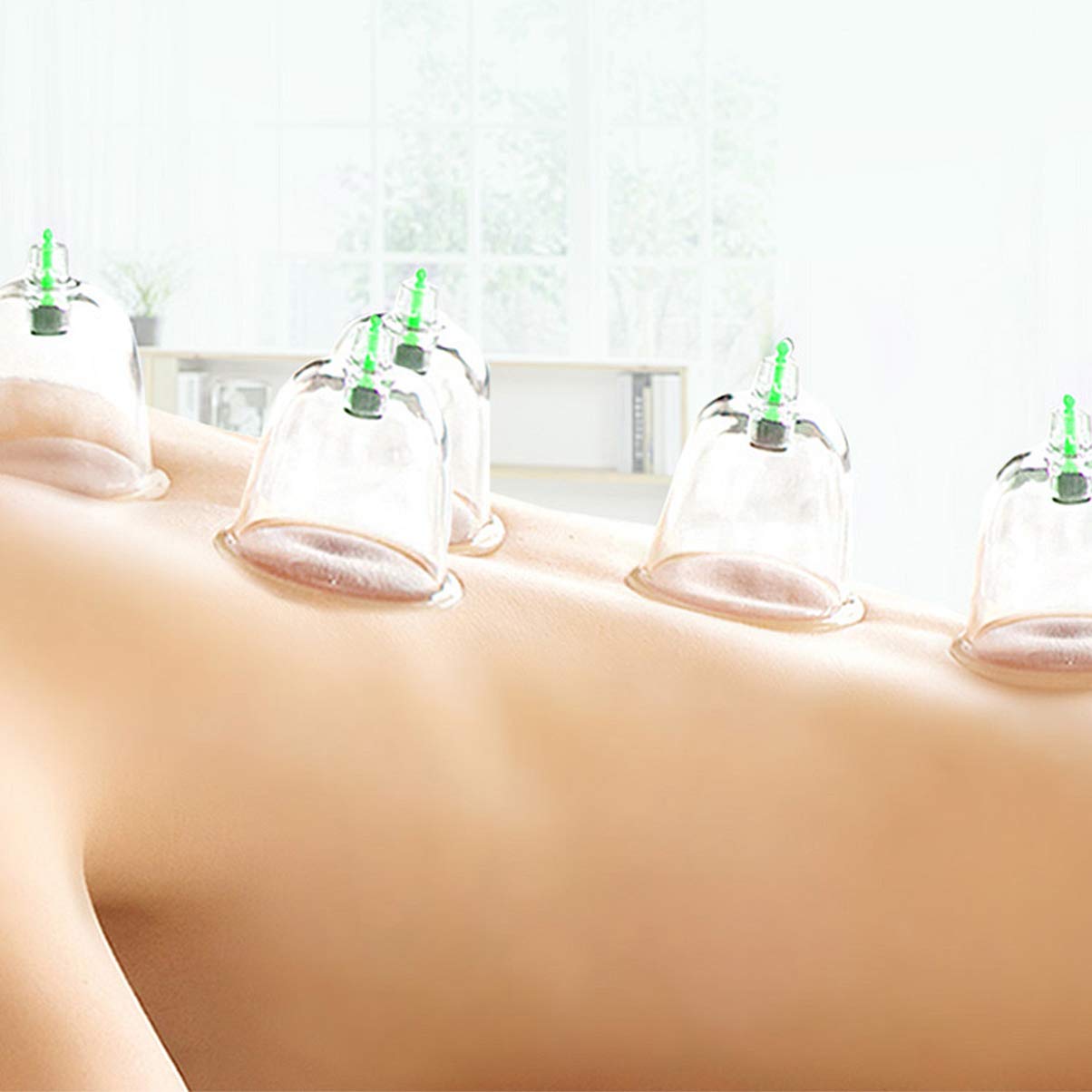 12-Piece Vacuum Cupping Therapy Set for Pain Relief & Muscle Relaxation - Body Massage Cupping Kit for Detox, Cellulite Reduction & Improved Circulation - Perfect for Home Spa & Physical Therapy