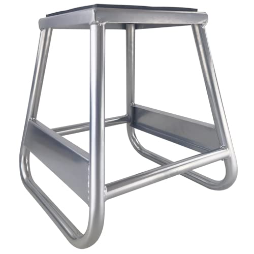 MILLION PARTS Heavy Duty 1000LB Capacity Motorcycle Stand - Silver Steel Motocross Dirt Bike Maintenance Stand for Hoist Lift & Repair | Perfect for Garage Workshop, DIY Bike Maintenance & Professional Mechanic Use
