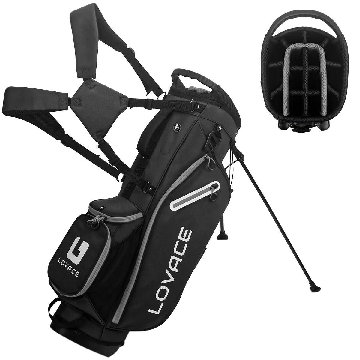 14-Way Lightweight Golf Stand Bag for Men & Women - Perfect for Walking the Course & Range Practice
