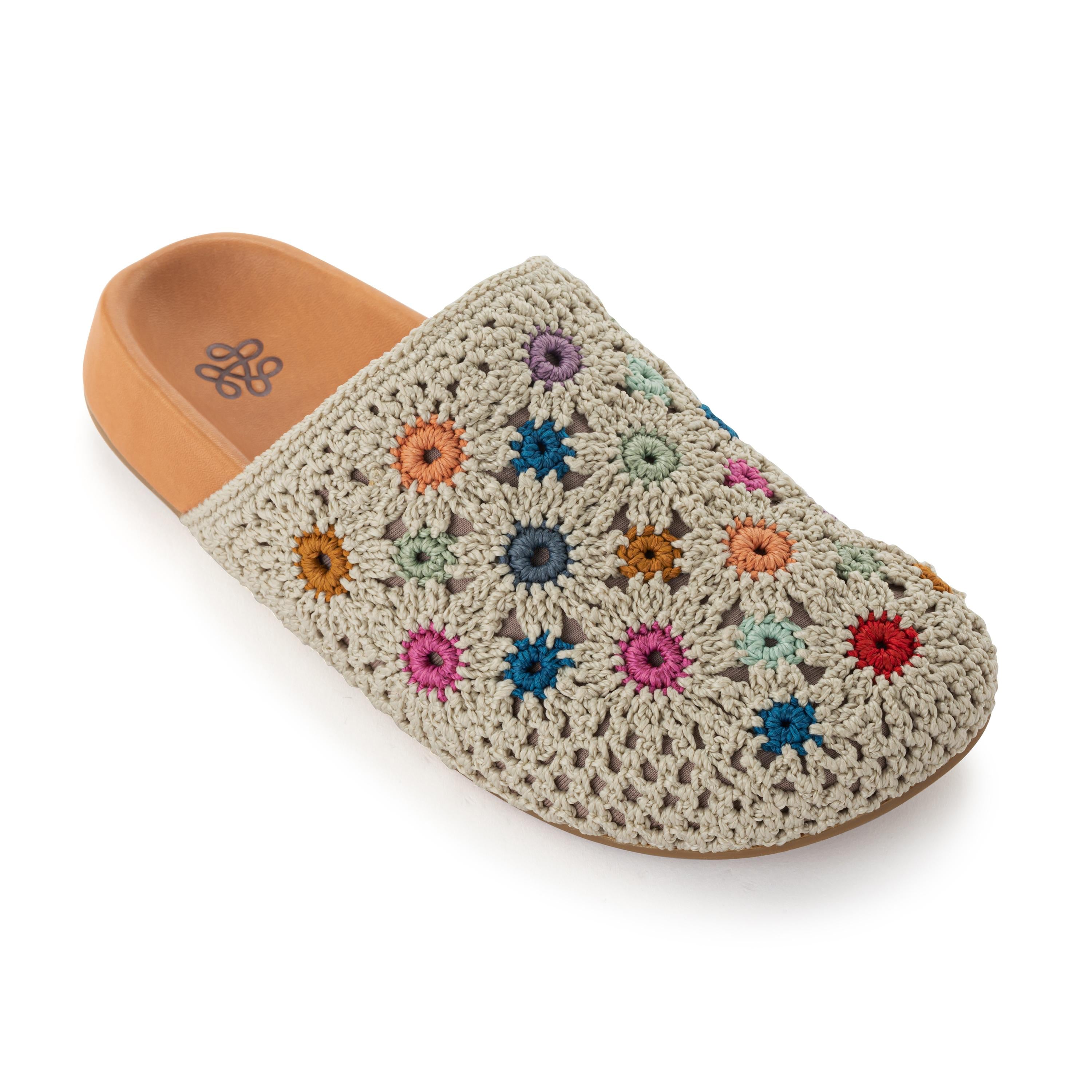 Bolinas Crochet Clogs for Women - Comfortable Handmade Summer Slide Sandals with Arch Support - Perfect for Beach, Pool, and Casual Outings