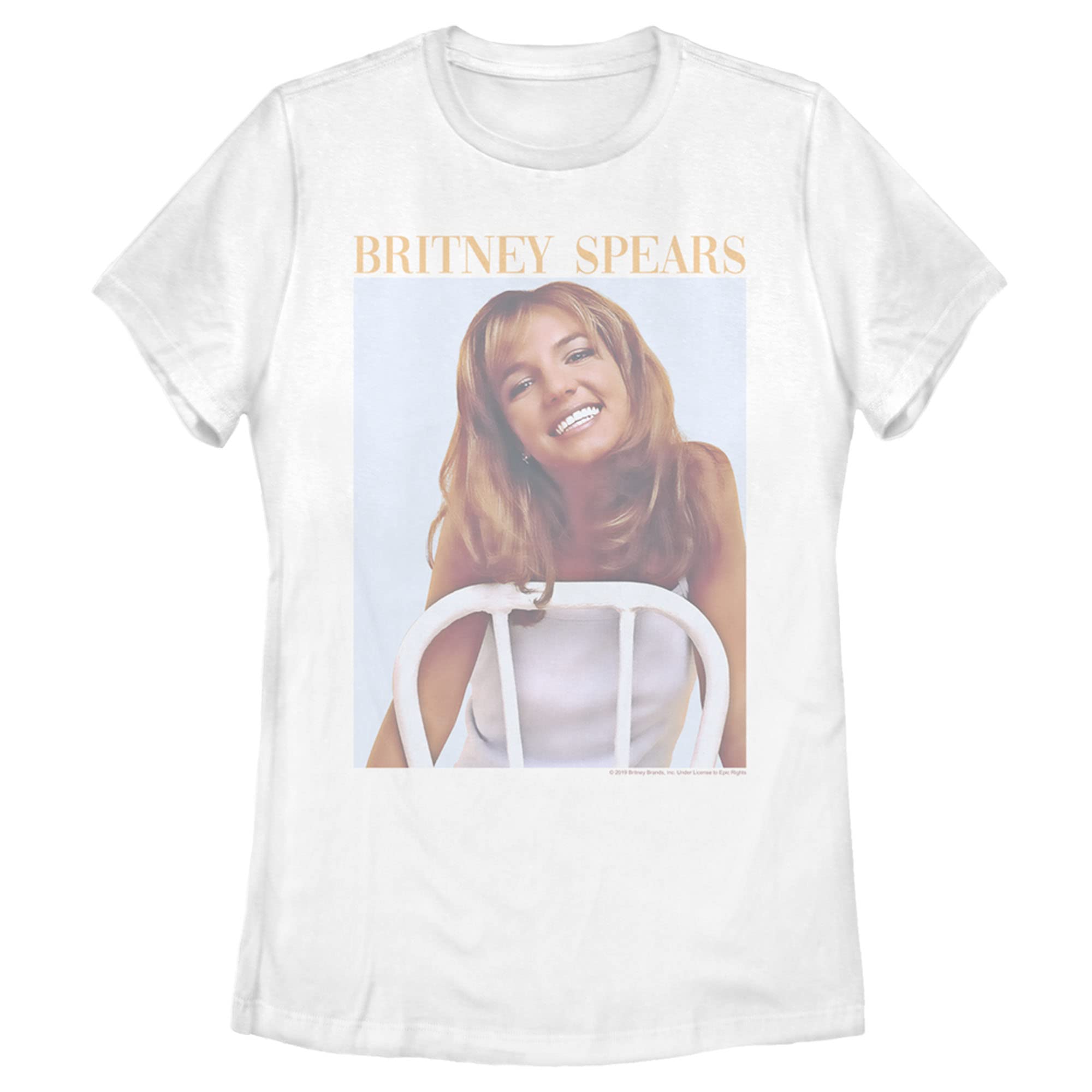 Britney Spears Faded Smile Vintage Poster T-Shirt for Women - 90s Pop Culture Tee for Concerts, Parties & Casual Wear