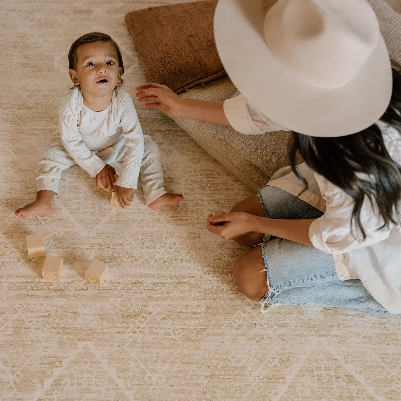 Little Nomad Play Mat | Ula - Non-Toxic Baby Play Mat for Crawling & Tummy Time | Soft & Safe Floor Mat for Nursery, Playroom & Travel | Eco-Friendly & Washable