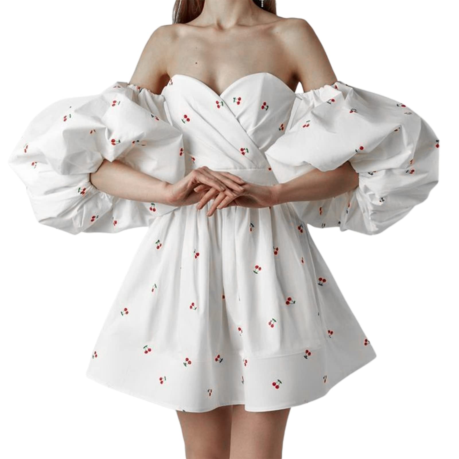 GOOCHEER Women's Off Shoulder Satin Cocktail Dress - Sexy Bodycon Mini Dress for Evening Party, Wedding Guest, Night Out & Special Occasions