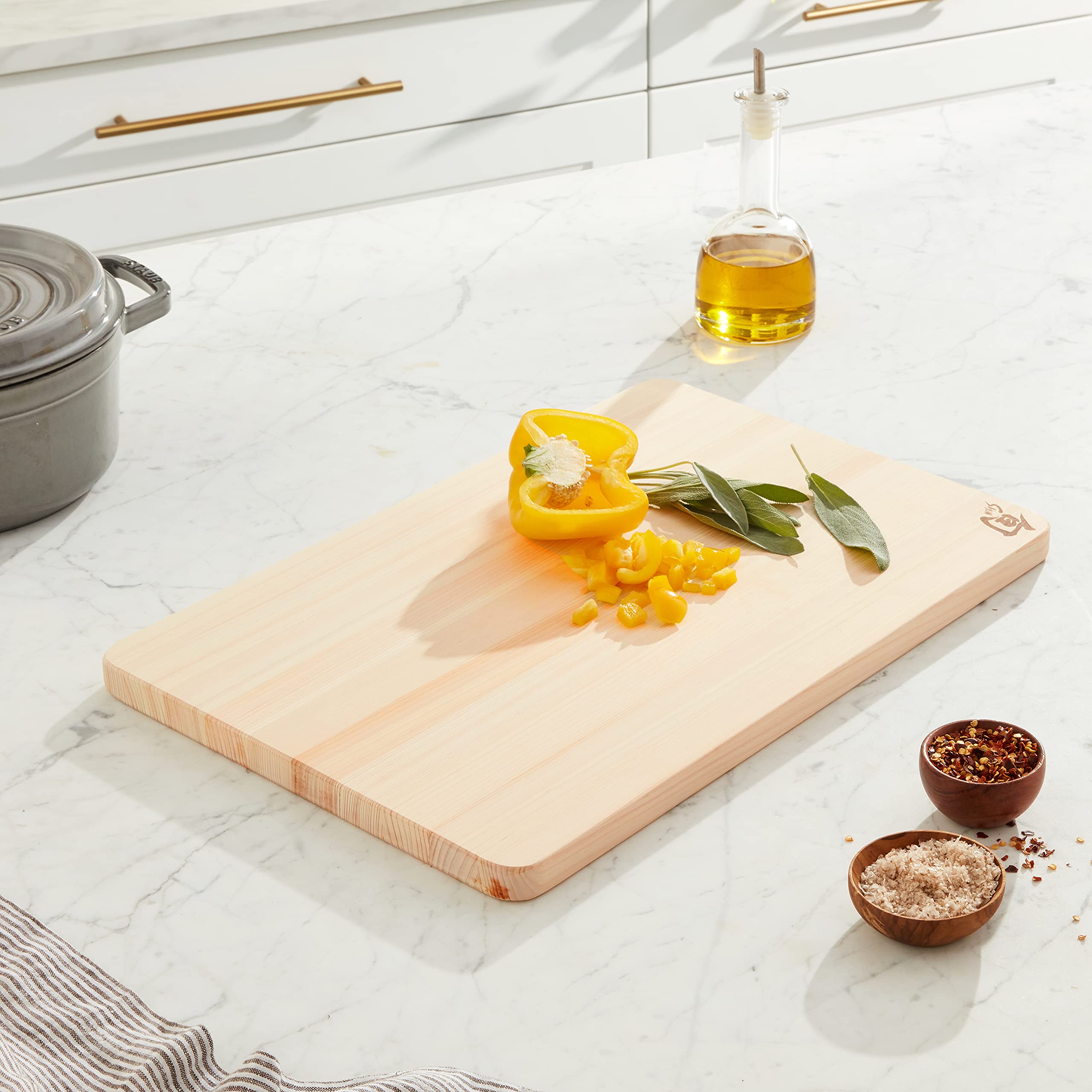 Shun Cutlery Large Hinoki Wood Cutting Board - 17.75