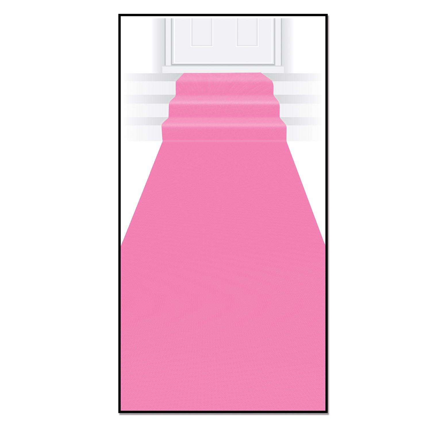 6-Pack Pink Princess Carpet Runner for Birthday Party Decorations - 2' x 15' Non-Slip Floor Mat for Kids Room, Bridal Shower & Princess Theme Events