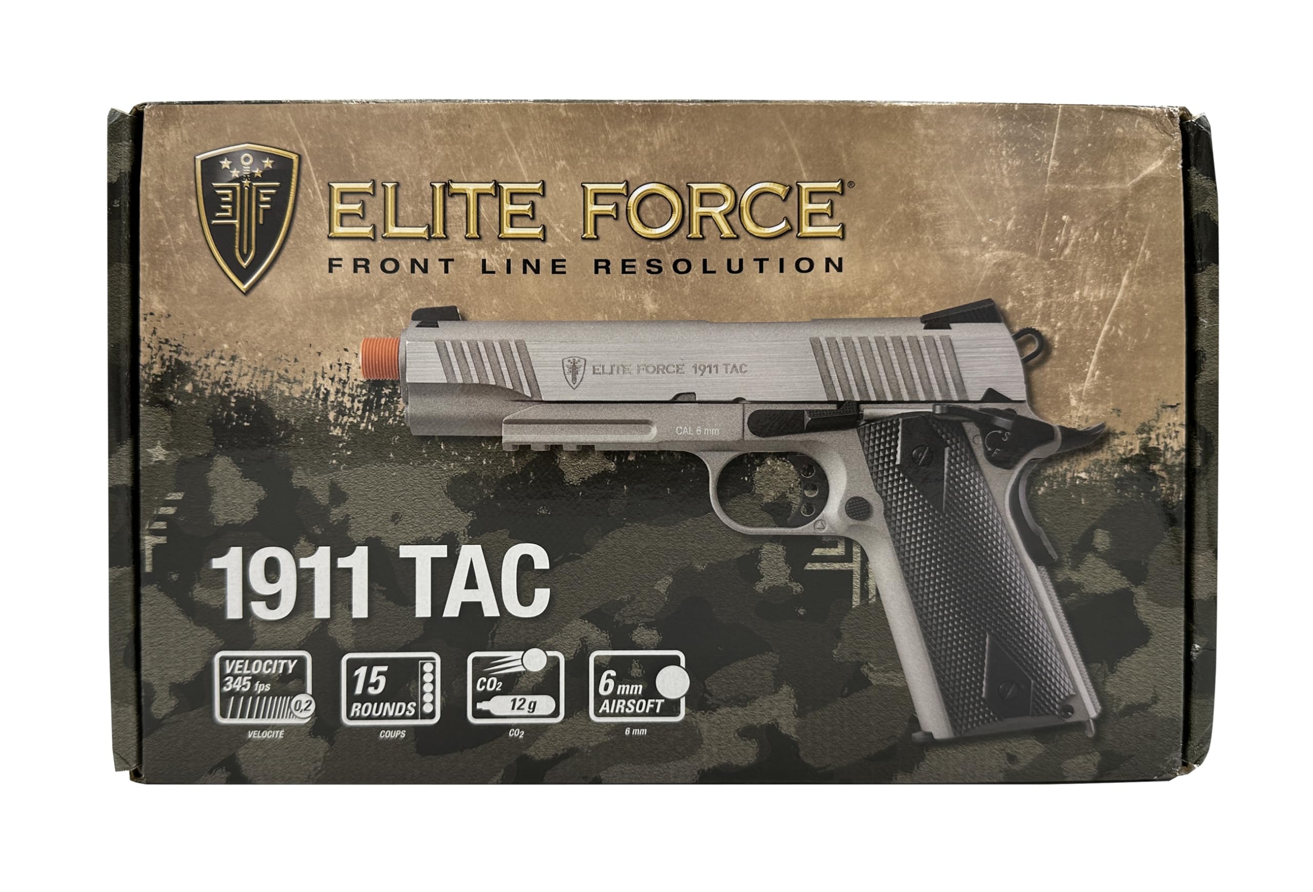 Elite Force 1911 Blowback 6mm BB Pistol Airsoft Gun - Realistic CO2 Powered Airsoft Pistol for Training & Target Shooting