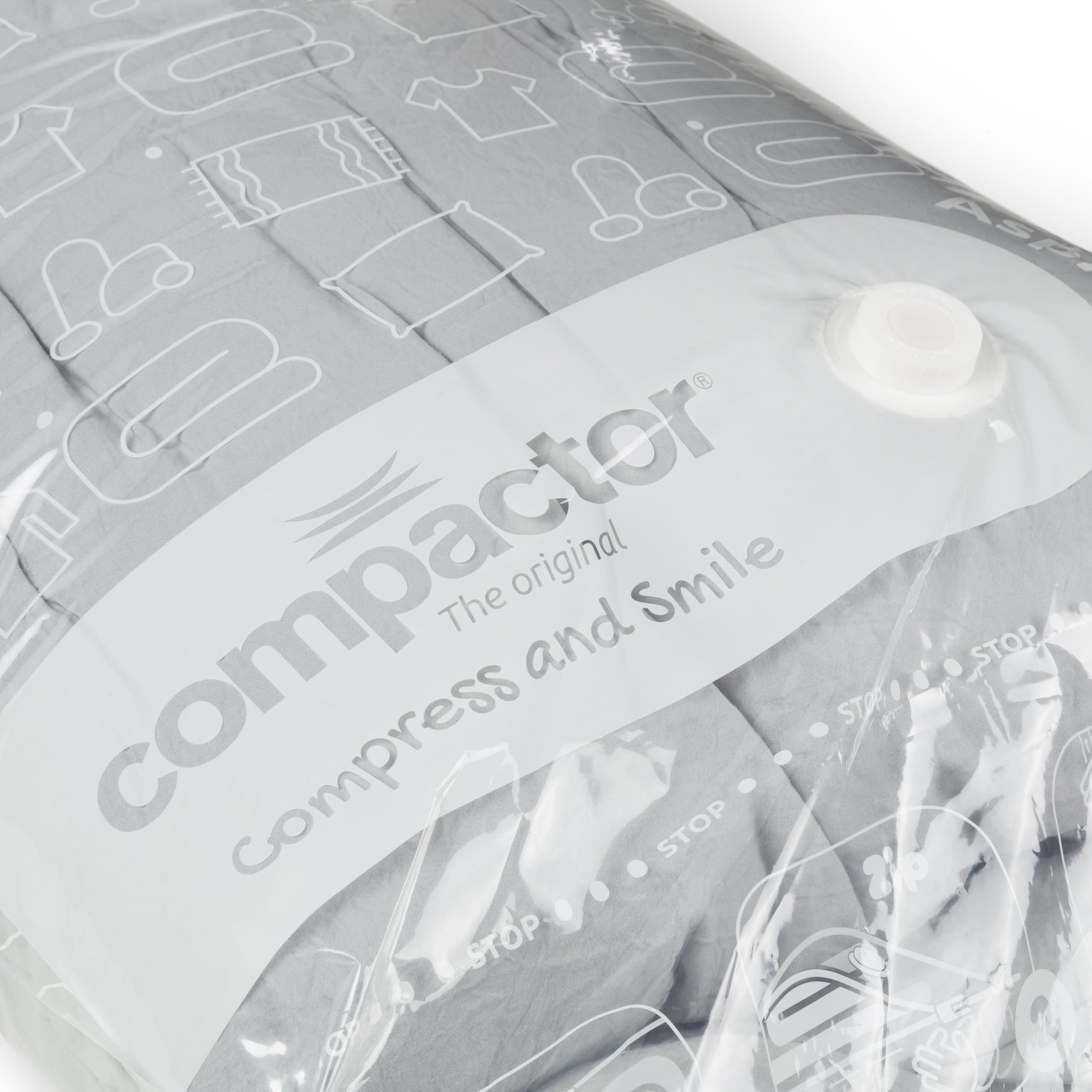 Vacuum Storage Bags for Clothes, Space Saving Compactor Bags (Medium, Transparent) - Perfect for Travel, Seasonal Storage & Moving