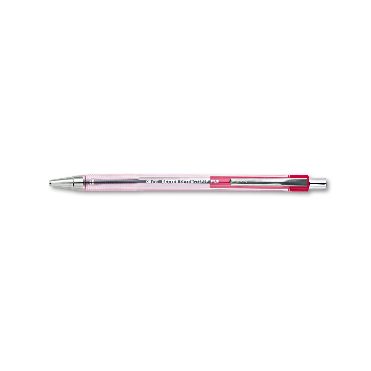 Pilot The Better Ball Point Pen Refillable & Retractable Ballpoint Pens - Fine Point 0.7mm, Smooth Red Ink, 12-Pack (30002) - Ideal for Office, School, Note Taking & Gift Giving