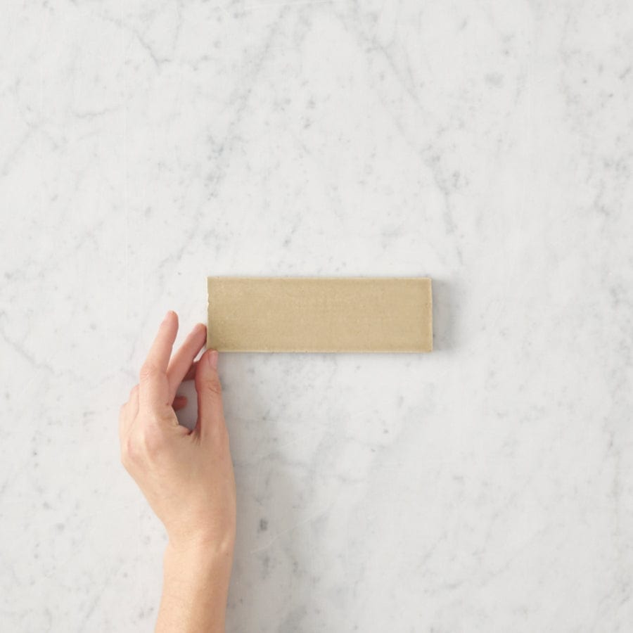 Premium Noosa Gloss Zellige Beige Subway Tile - 3x6 Inch Ceramic Wall & Backsplash Tiles - Perfect for Kitchen, Bathroom & Fireplace Renovation