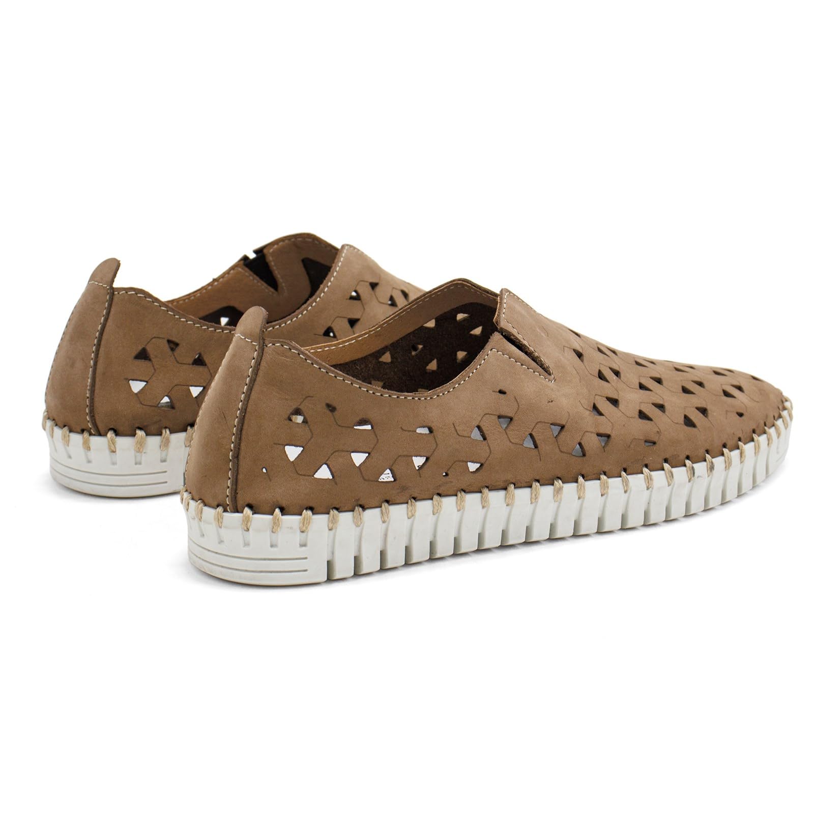 Eric Michael Women's Lightweight Slip-On Flats - Comfortable European Casual Shoes for Work, Travel & Everyday Wear