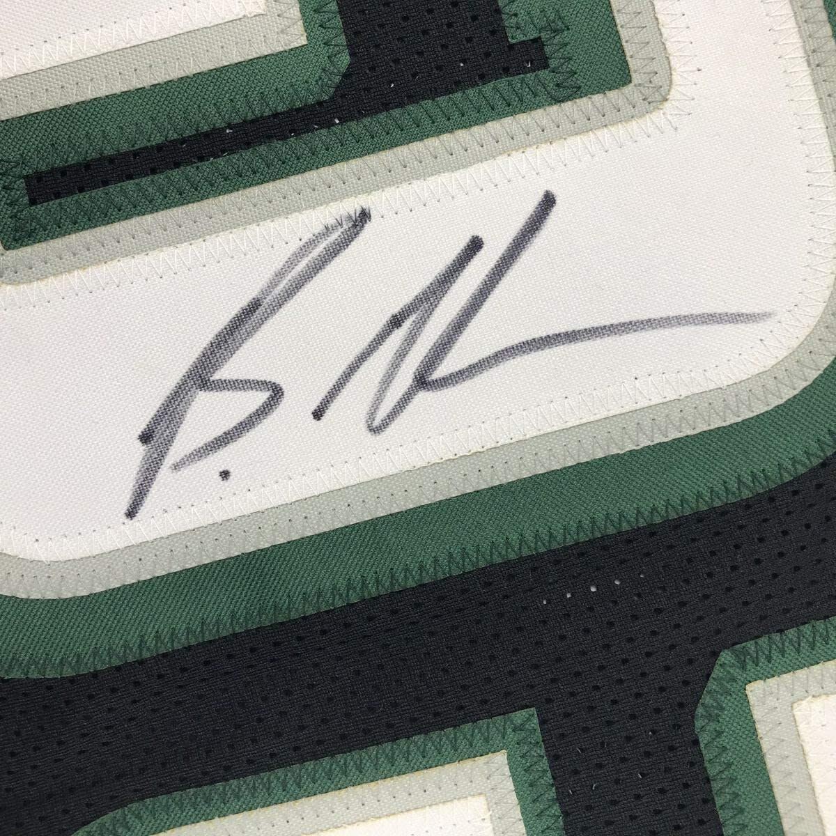 Authentic Autographed Brandon Graham Philadelphia Eagles Black Football Jersey with JSA COA - Perfect for Collectors, Fans, and Sports Memorabilia Displays