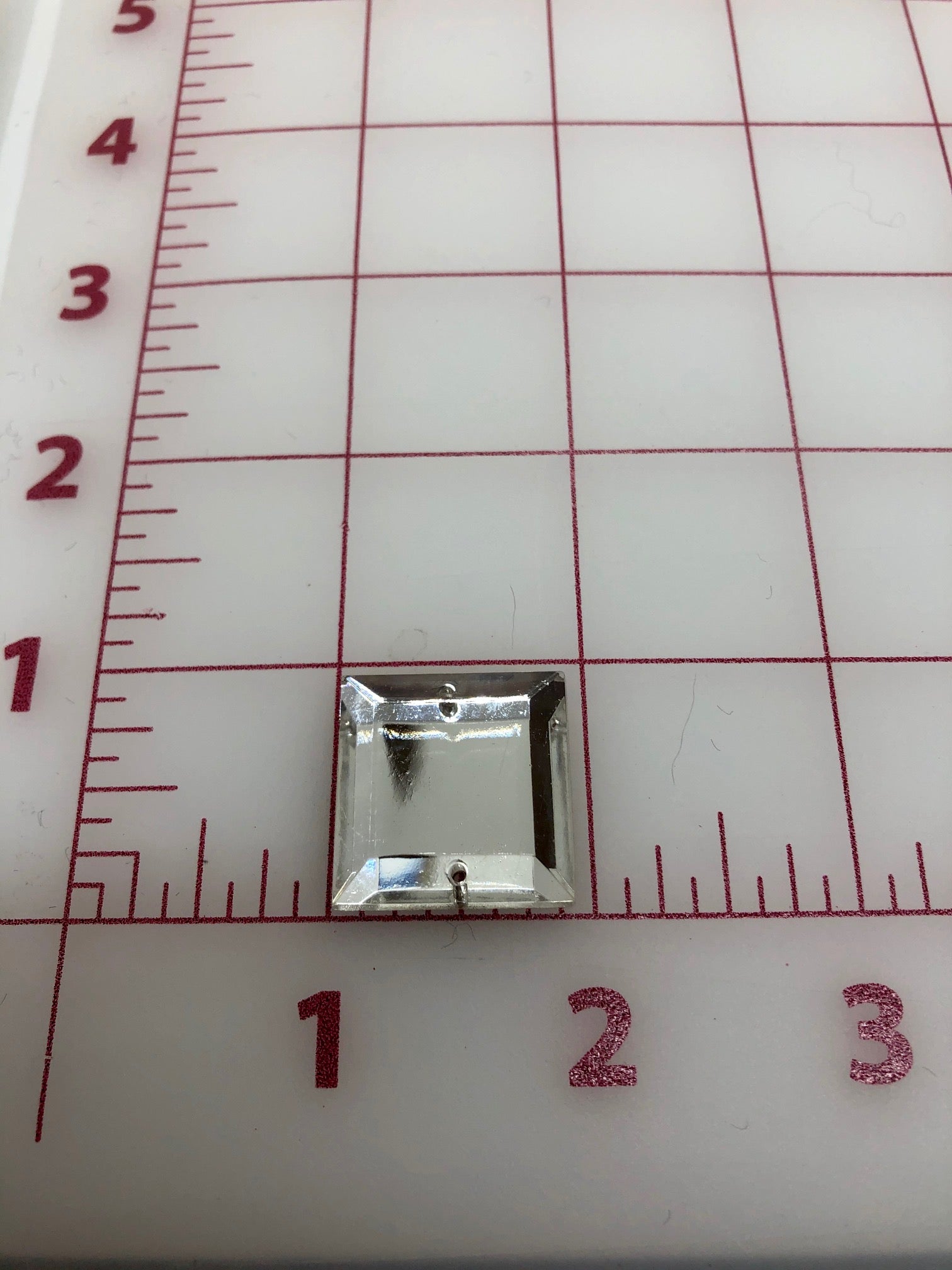 23x23mm Czech Crystal Rhinestones - Premium Square Sew-On Stones for DIY Clothing, Costumes & Accessories | Perfect for Dresses, Hats, Bags & Home Decor
