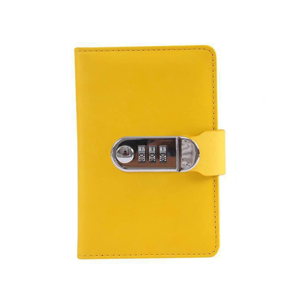 SHYPYG A6 Portable Password Lock Diary - Creative Multi-Function Locked Notepad, Journal & Sketchbook for Writing, Drawing & Note Taking (105x160mm, Color C) - Perfect for Travel, School & Office Use