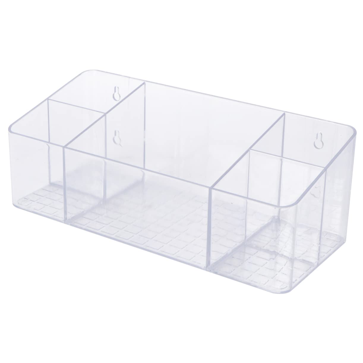 Hanging Transparent Makeup Organizer - Cosmetic Storage Box for Bathroom & Vanity - Perfect for Brushes & Desk Drawers