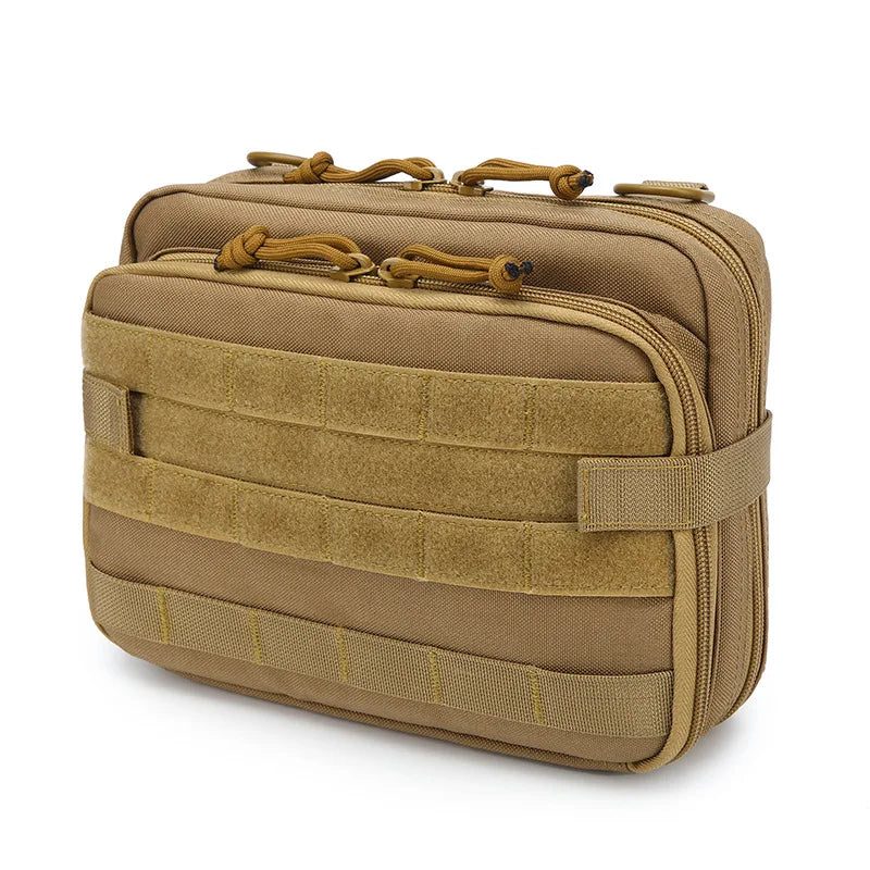 Heavy Duty Tactical Storage Bag - Military Grade Durable Utility Pouch for Camping, Hiking, Hunting & Outdoor Gear Organization (Black)