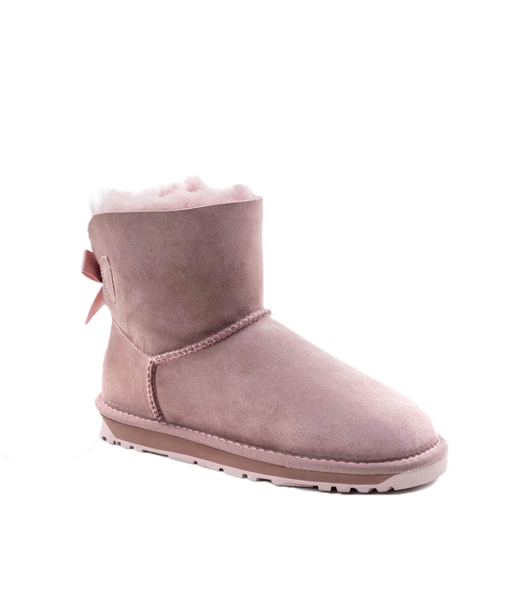 Women's UGG Mini Ribbon Boots - Cozy Winter Snow Boots for Women, Waterproof & Warm, Perfect for Casual Outfits, Snowy Days & Outdoor Activities