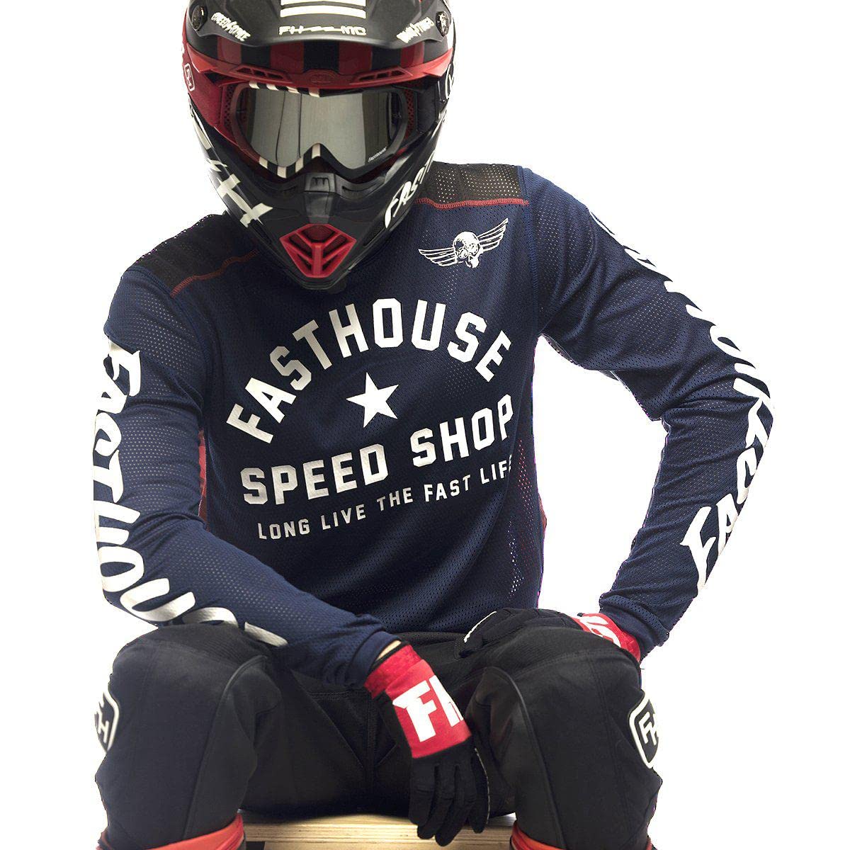 Fasthouse Originals Air Cooled Jersey - Men's & Women's Breathable Motocross Shirt for Off-Road Racing & Summer Riding