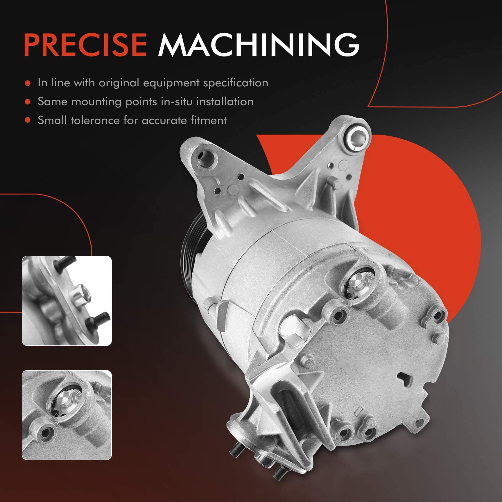 Premium AC Compressor with Clutch for 2006-2011 Chevy Impala, 2006 Malibu, Monte Carlo & Pontiac G6 - 3.5L 3.9L Engine | Perfect for Summer Cooling & Auto AC Repair