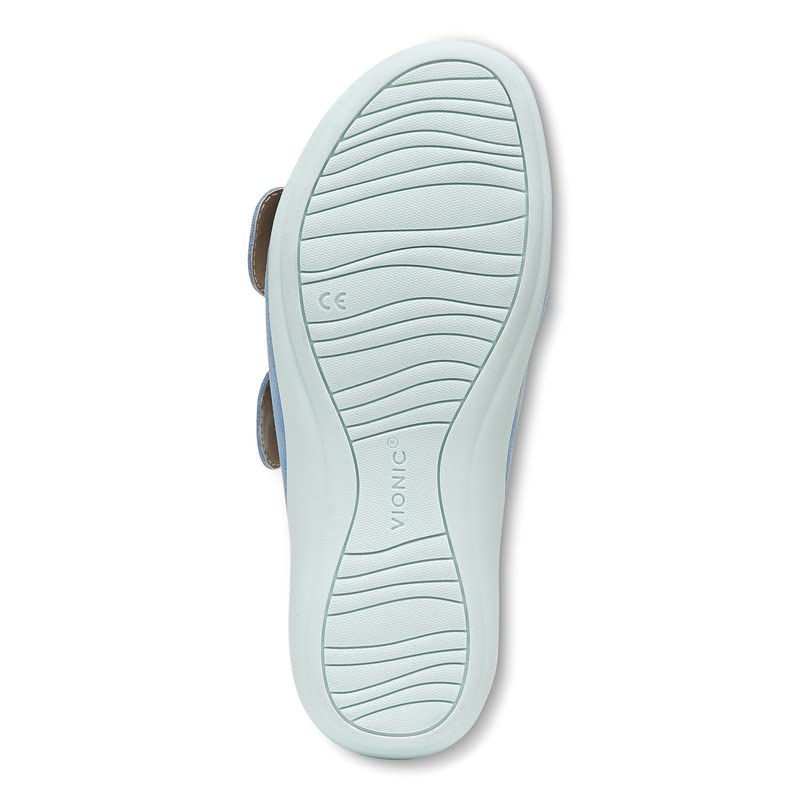 Vionic Women's Mirage Corlee Casual Slip-On Slide Sandals - Orthotic Arch Support Comfort Sandals with Three-Zone Cushioning | Perfect for Beach, Poolside & Summer Walking