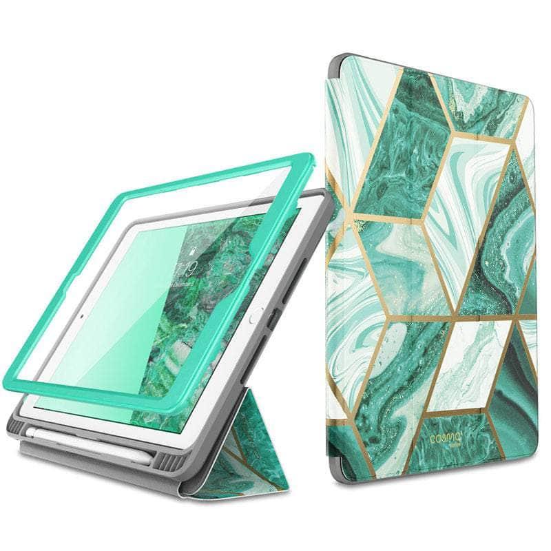 I BLASON iPad 9.7 Case with Stand - Cosmo Marble Design Trifold Protective Cover for iPad 7th/6th/5th Generation - Perfect for Work, Study & Travel