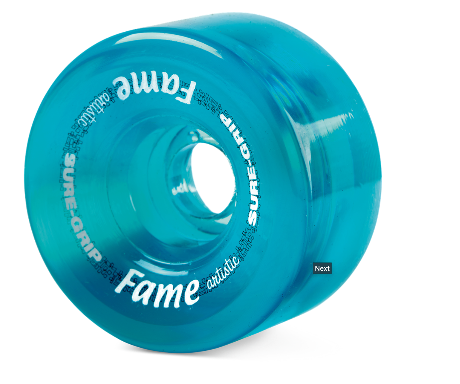 Sure Grip Fame Artistic Indoor Roller Skating Wheels 95A-97A for Rink, Dance & Roller Derby - Perfect for Smooth Surfaces & Artistic Skating