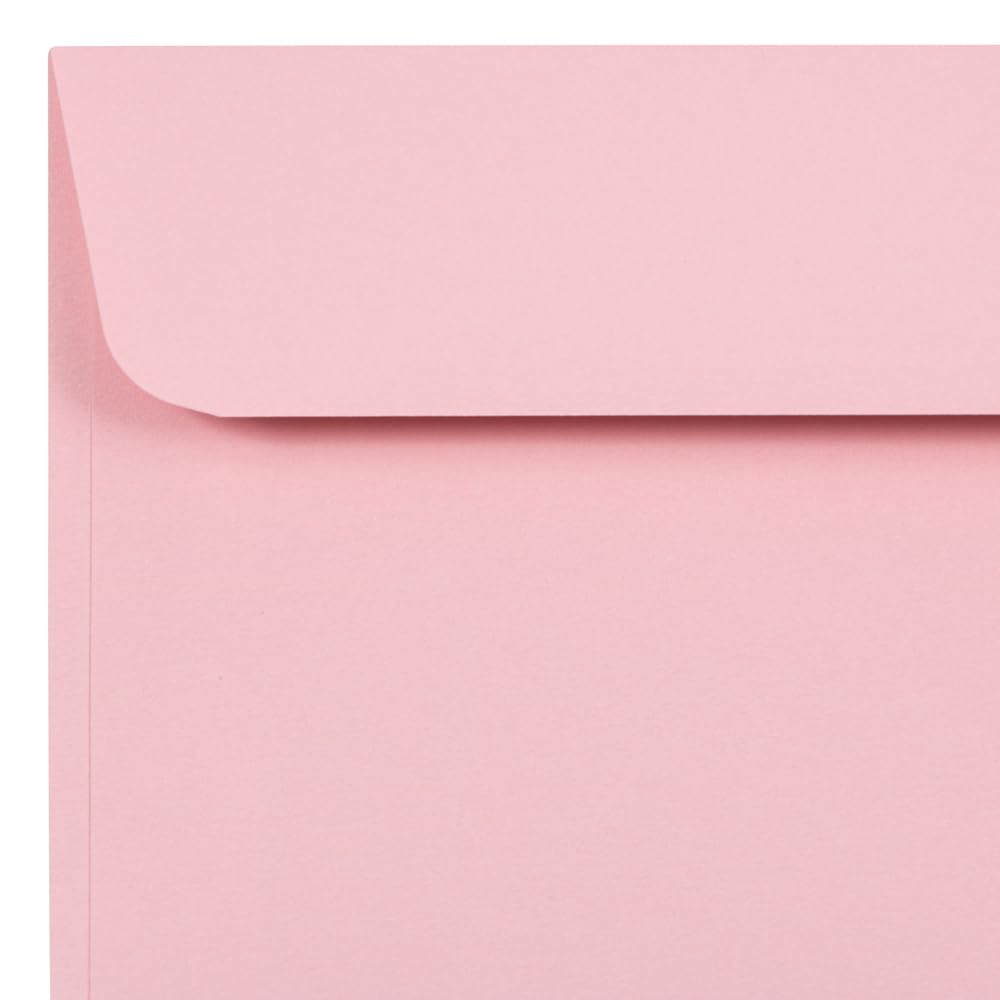 Premium 6 x 9 Booklet Envelopes in Baby Pink Pastel - Bulk Pack of 500 - Perfect for Wedding Invitations, Greeting Cards & Business Mailings