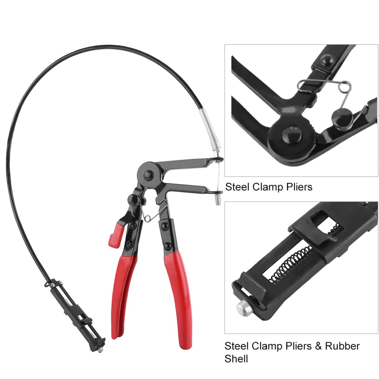 Oil Water Pipe Repair Tool - Long Reach Hose Clamp Pliers for Automotive & Plumbing Repairs - Perfect for Tight Spaces in Car Engines and Home Water Pipe Fixes