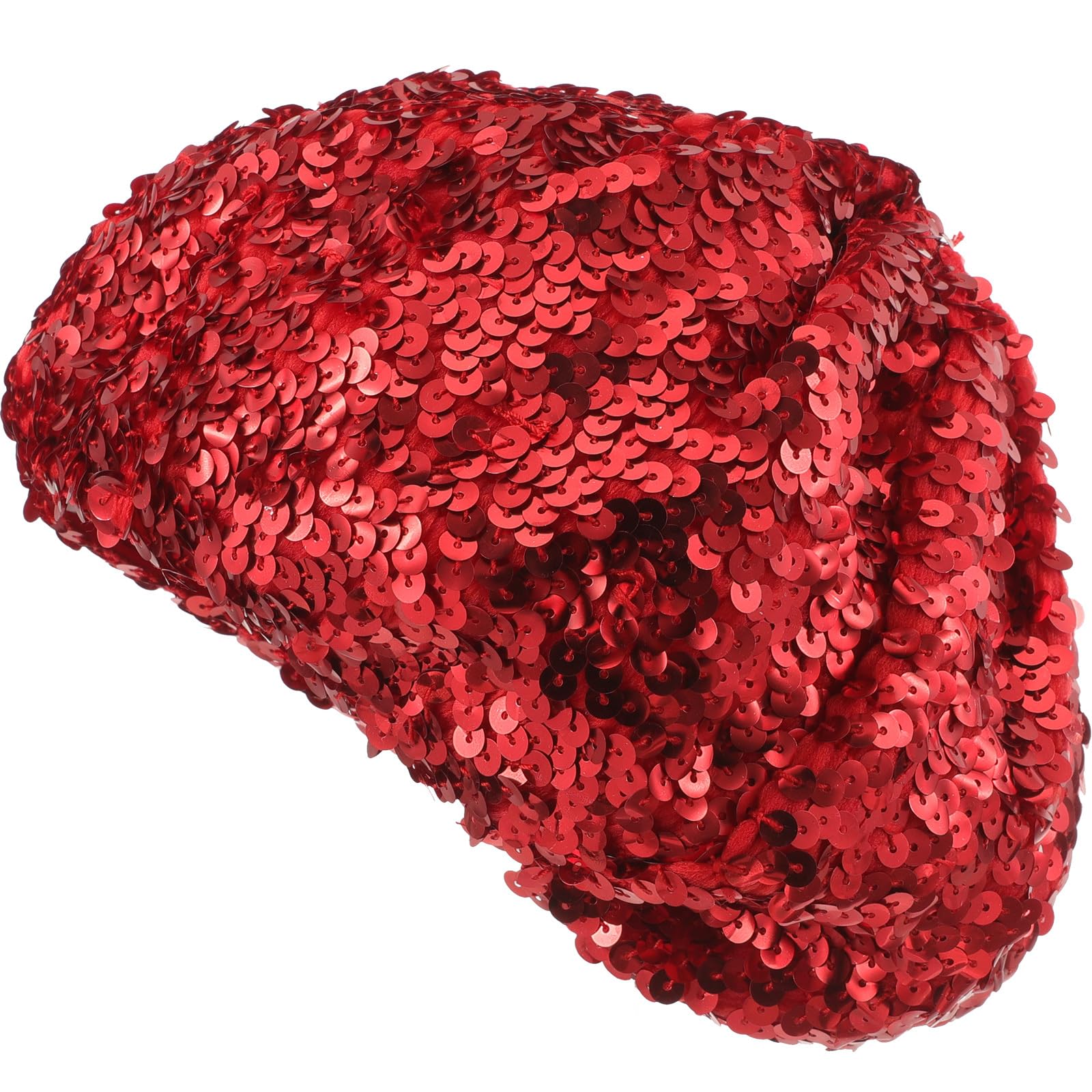 KESYOO Women's Fashion Beret Hat with Sparkle Sequins - French Style Beanie for Dance Performances, Costume Accessories & Everyday Wear (Rosy)