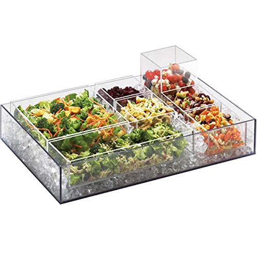 1398-12 Clear PETG Salad Bar Ice Housing – 4.25