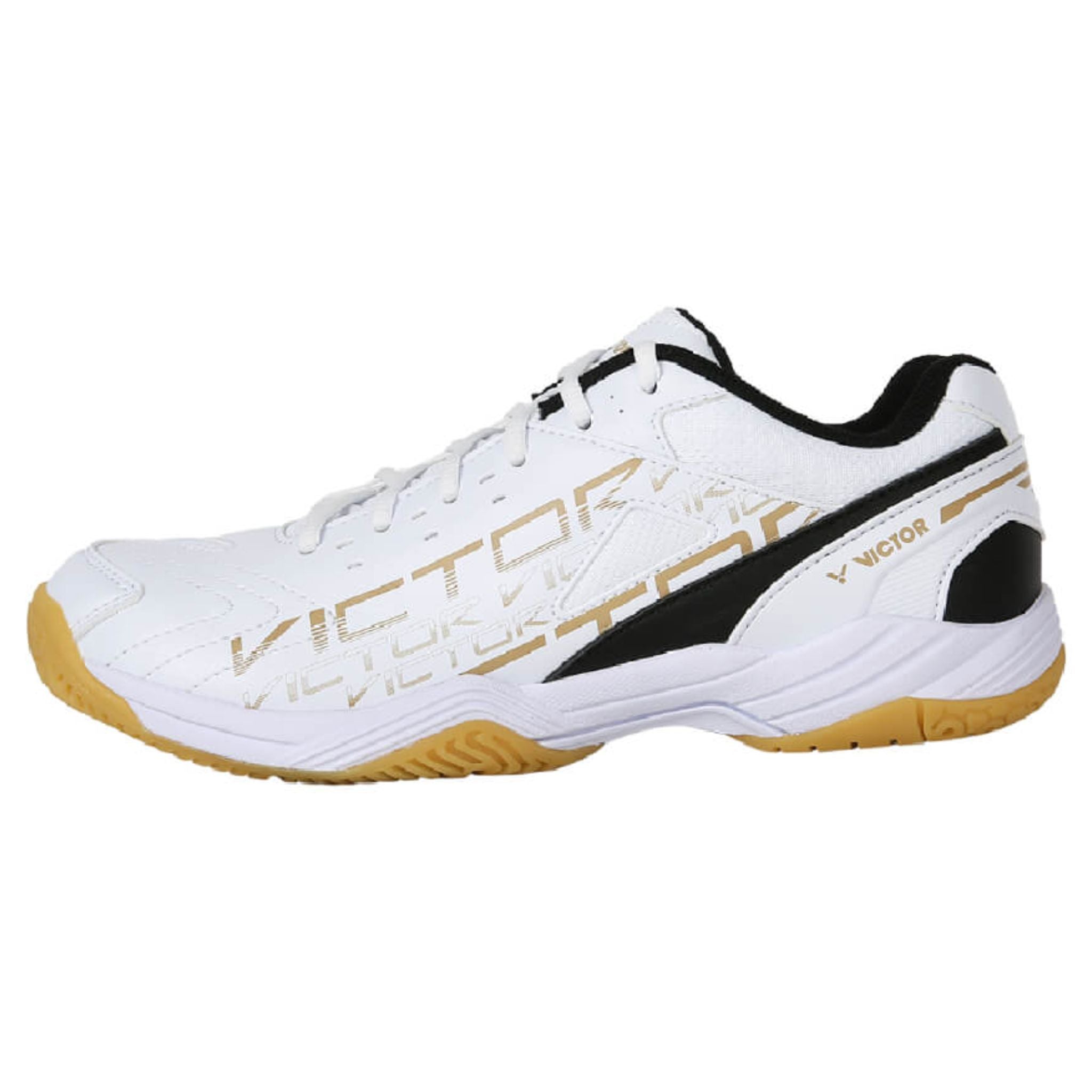 Victor A170 AC Court Shoes for Badminton & Volleyball - Lightweight & Breathable Indoor Sports Shoes [Bright White/Black] - Perfect for Gym, Court & Training Sessions