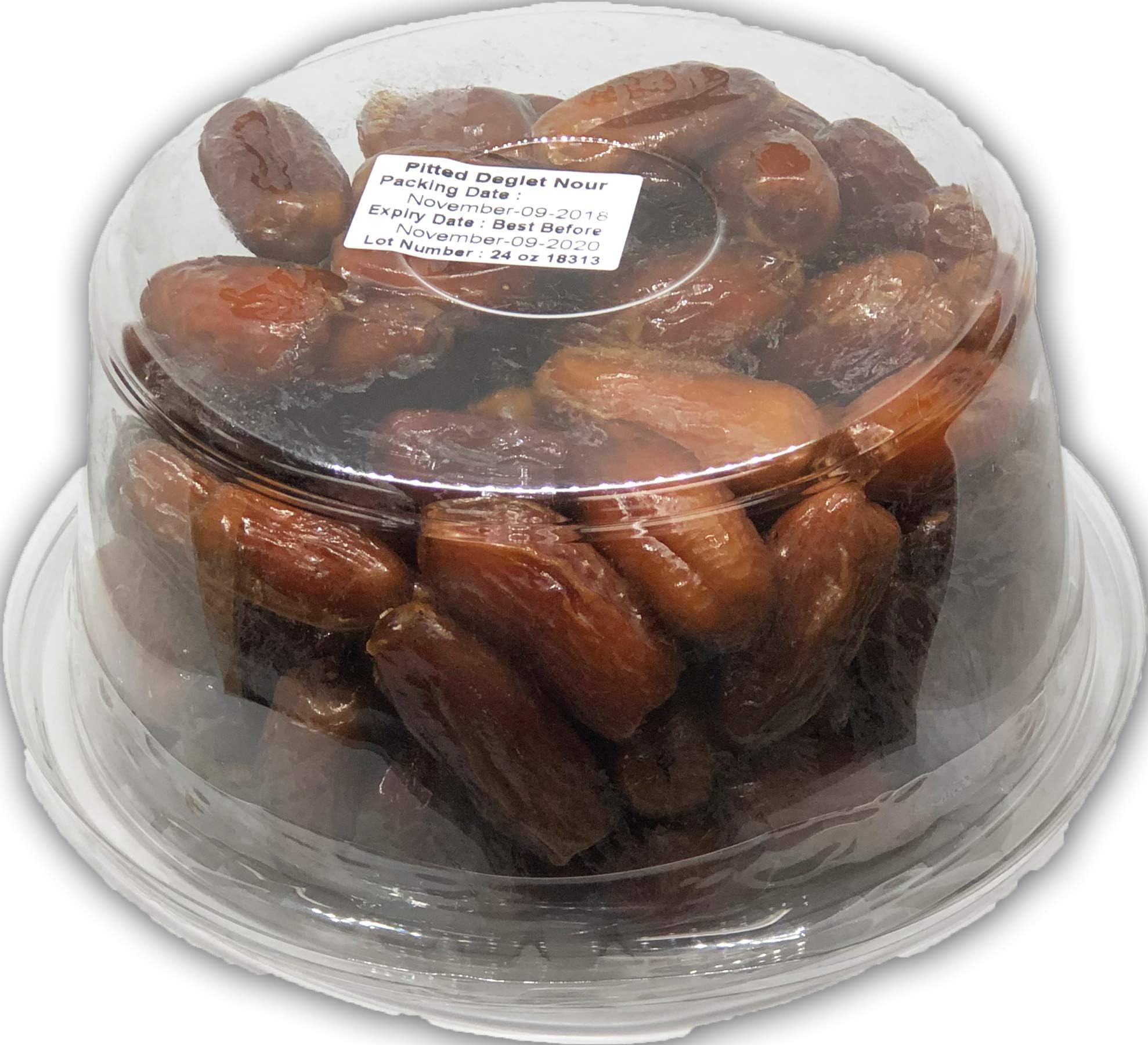 Premium Pitted Dates 24oz - No Sugar Added, Natural Sweet Snack - Perfect for Baking, Smoothies & Healthy Snacking