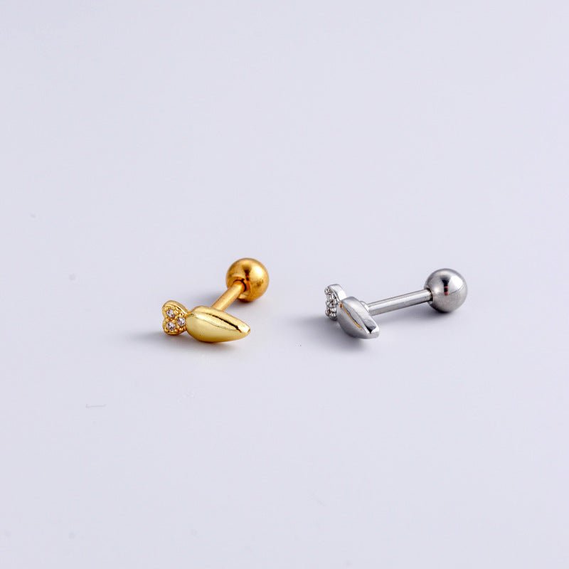 16G Surgical Steel Cartilage Earrings - Butterfly Dangle Tiny Ball Back Earrings for Women | Hypoallergenic Body Jewelry for Pierced Ears | Perfect for Everyday Wear, Parties & Gifts
