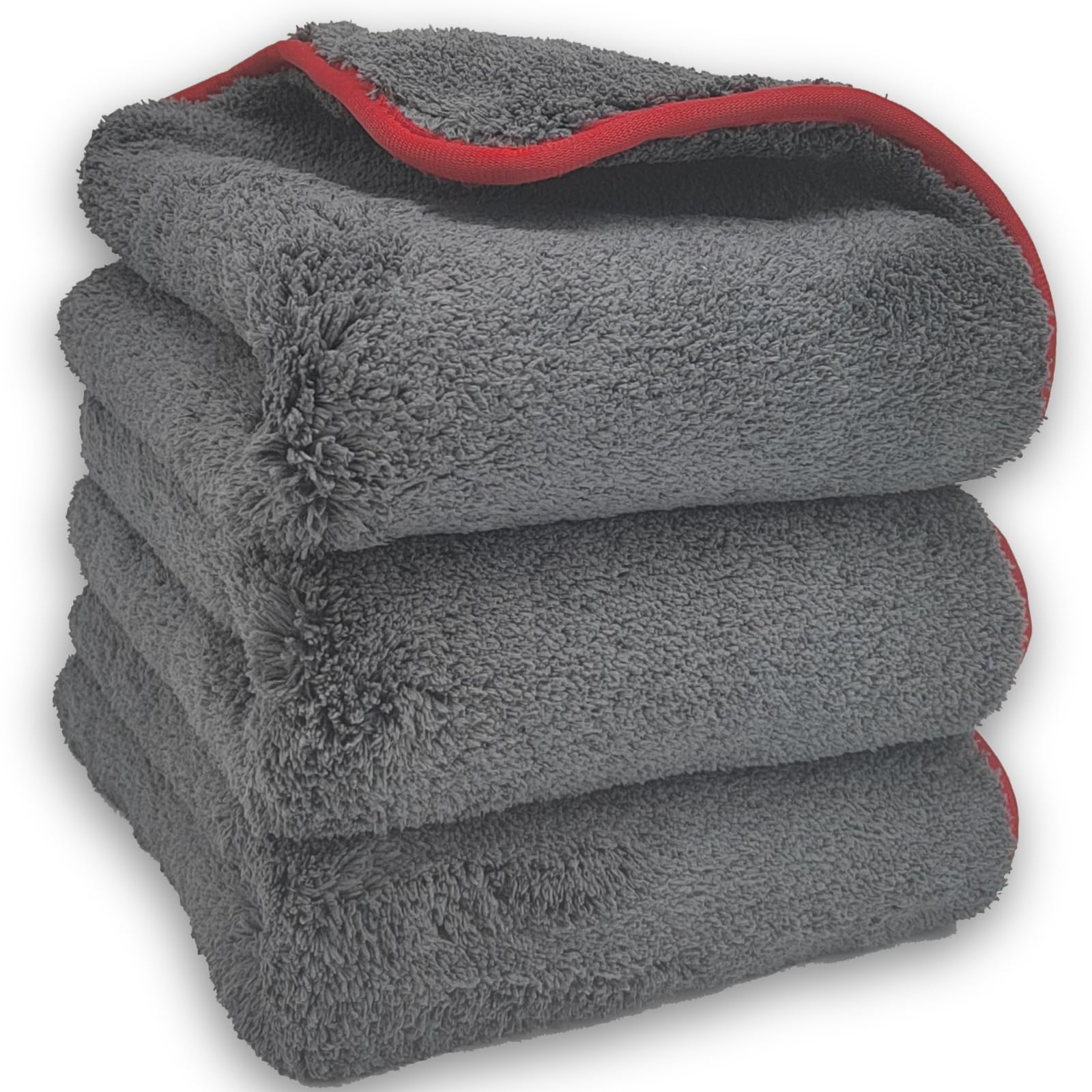 Premium 1300GSM Ultra Thick Microfiber Detailing Towels (3-Pack) - Super Absorbent Plush Car Drying Towels for Cars, Trucks & SUVs - 16
