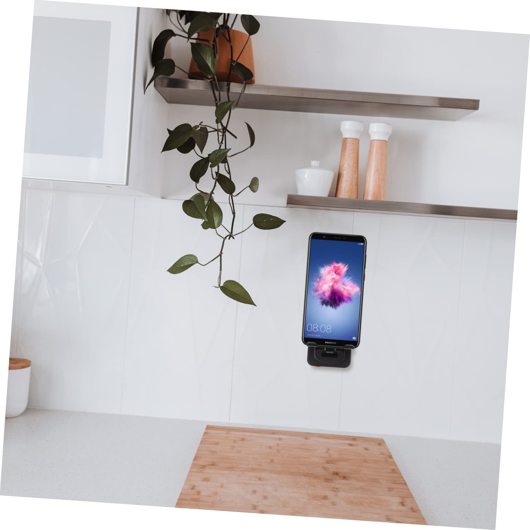 HOMSFOU 2-Pack Rotating Phone Stand Holder - 360° Adjustable Phone Mount for Desk, Car & Table - Perfect for Watching Videos, Video Calls & Hands-Free Use