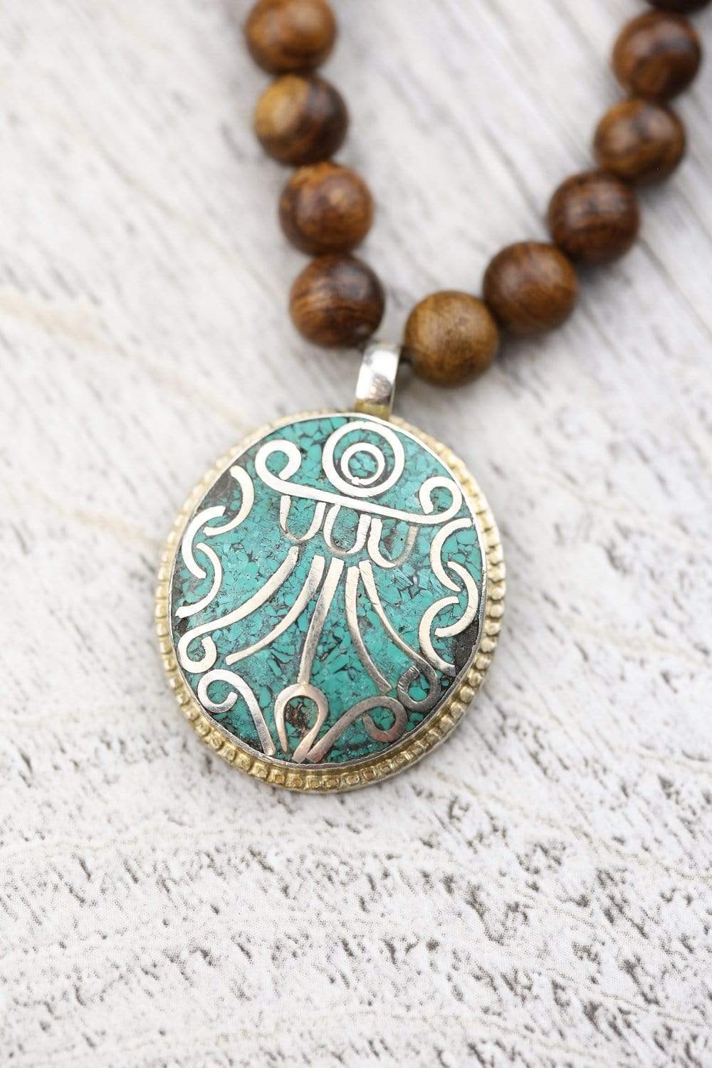 Natural Wood Protection Mala Beads - Handmade Healing Prayer Necklace for Meditation, Yoga & Spiritual Wellness | Perfect for Stress Relief & Positive Energy