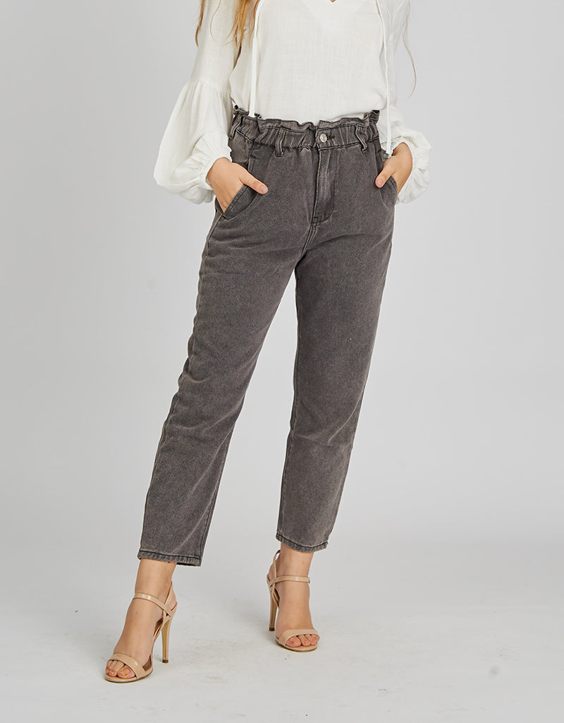 Stretchy Elastic Waist Denim Jeans for Women - Comfortable High Waist Skinny Pants for Casual Wear & Everyday Outfits