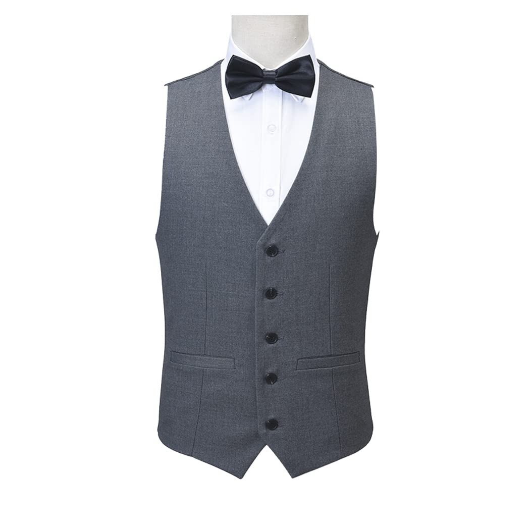 3-Piece Grey Velvet Tuxedo Suit for Men - Shawl Lapel Wedding Blazer, Pants & Vest Set - Perfect for Groomsmen, Prom, Formal Events & Special Occasions