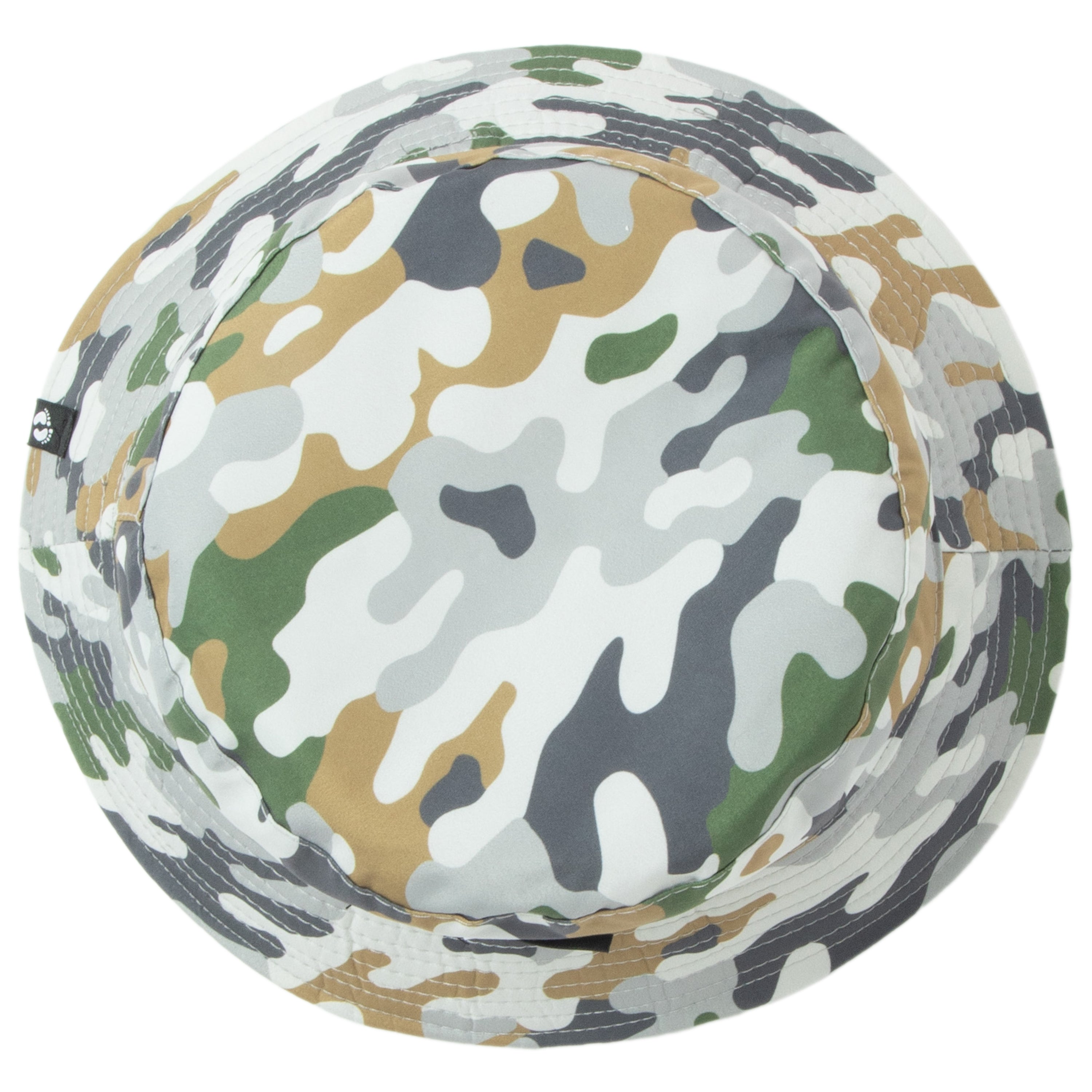 Hang Ten Reversible Camo Print Bucket Hat for Men & Women - Outdoor Sun Protection & Fashion Accessory for Beach, Hiking, and Travel