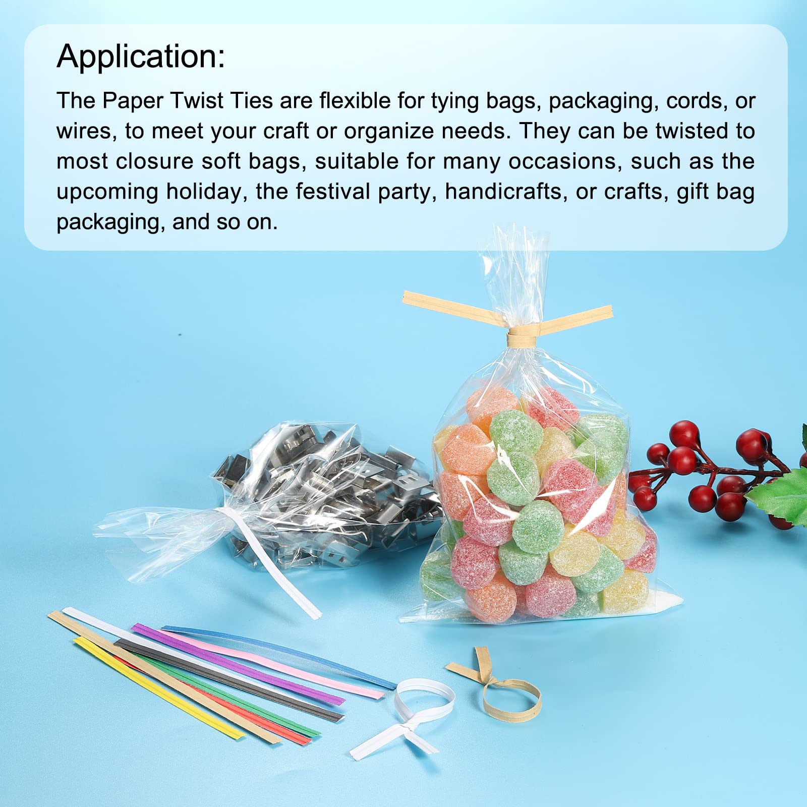 PATIKIL 4-inch White Twist Ties - 1500 Pack for Securing Gift Bags, Candy Wrappers, Bread Bags & DIY Crafts | Perfect for Party Decorations, Baking Storage & Art Projects