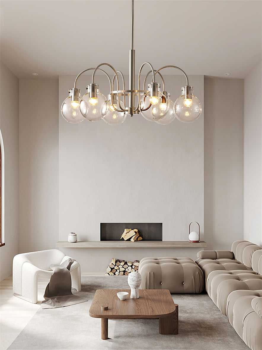 Elegant Hansford Crystal Chandelier - Modern Ceiling Light Fixture for Dining Room, Living Room & Bedroom | Perfect for Home Decor & Wedding Venues