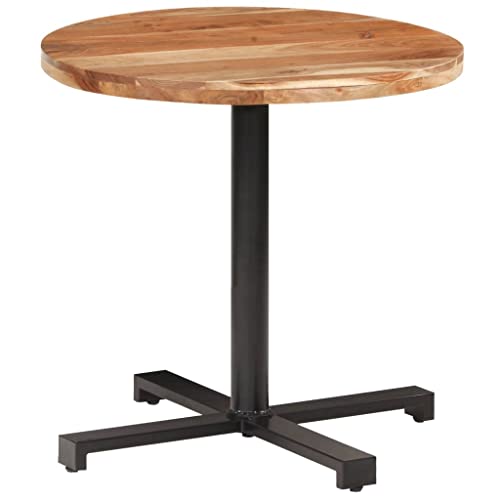 Brown-round Solid Acacia Wood