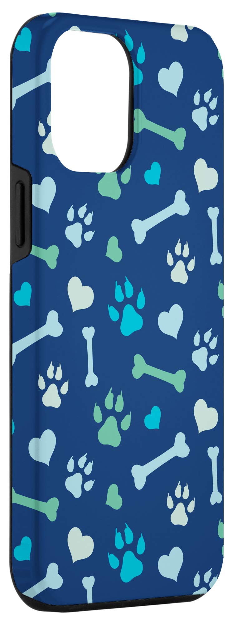 iPhone 12 Pro Max Case - Cute Blue Dog Paw Design | Durable Protective Cover for Pets Lovers | Perfect for Daily Use, Outdoor Activities & Pet Owners