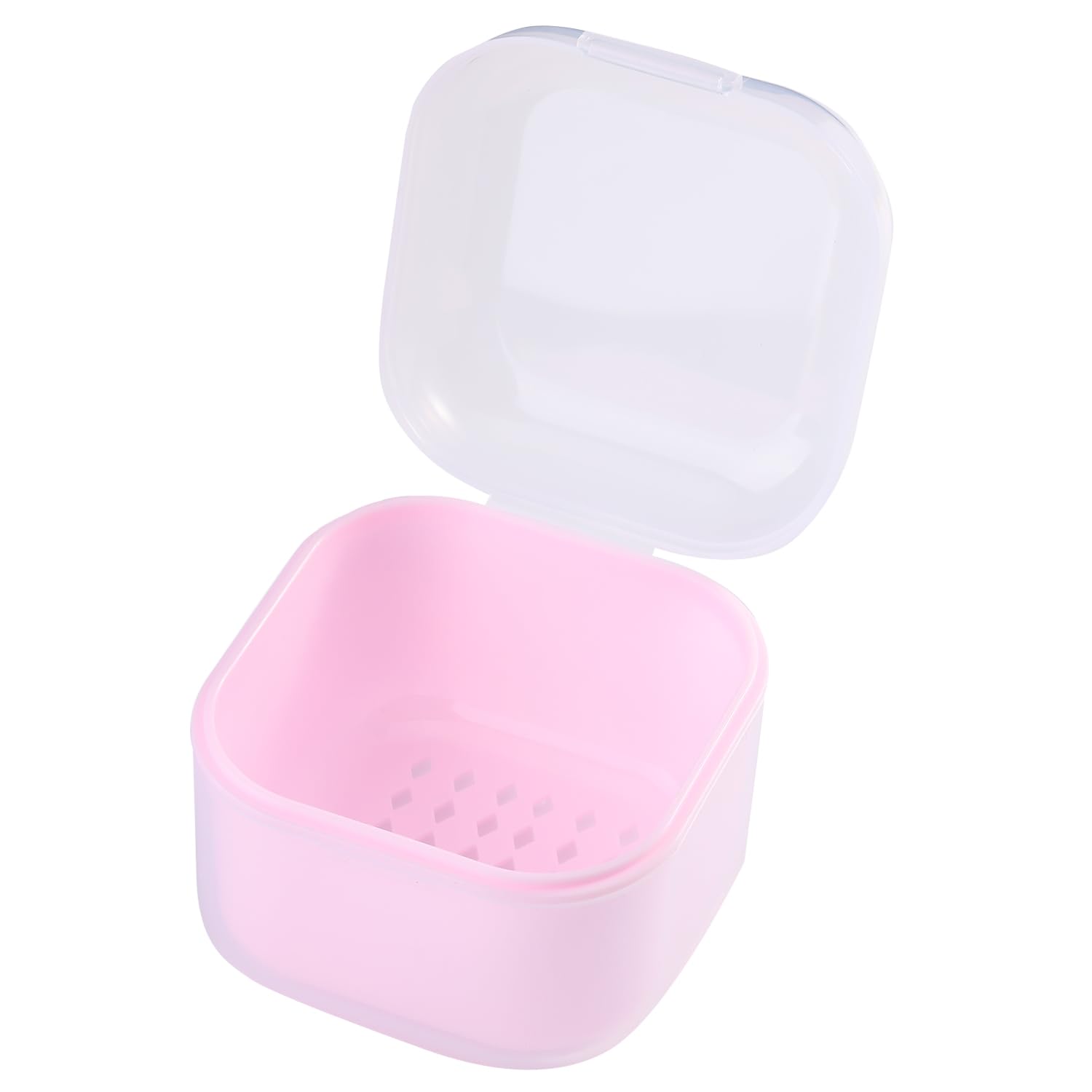 1Pcs Pink Nail Tool Sterilizer & Cleaning Box - UV Disinfection Container for Nail Drill Bits, Manicure Tools & Salon Accessories | Portable Sterilization Tray with Drain Basket | Perfect for Nail Salons, Home Manicures & Professional Use